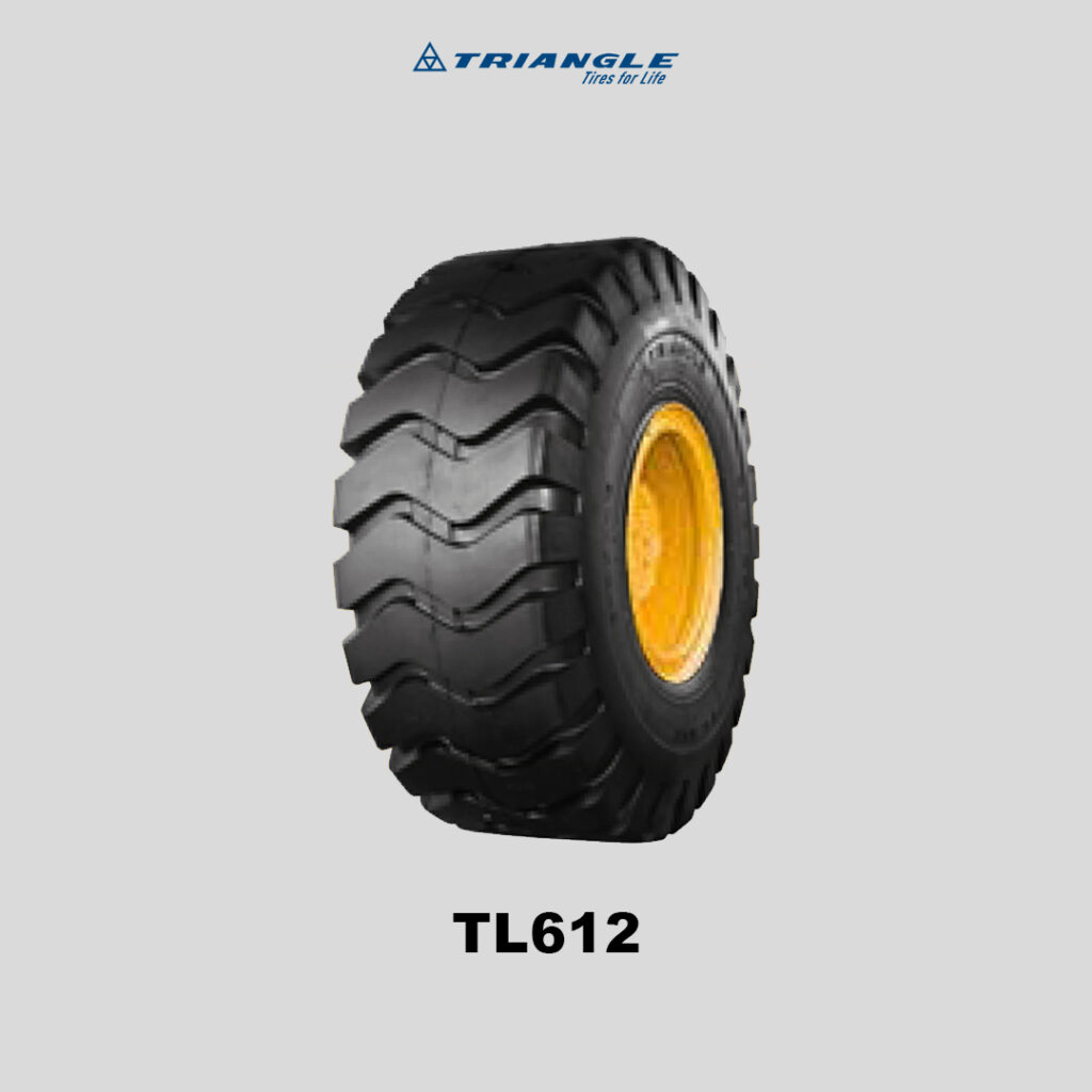 Triangle OTR Bias Tyre, TL612 is a spectra wide multi use tyre for rigid dump trucks, loader, wheel dozer, mobile cranes