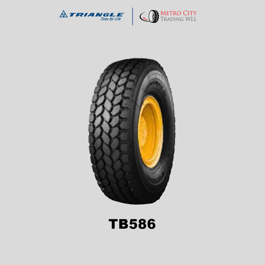 Triangle OTR Radial Tyre, TB586 - high speed mobile crane tyre with aggressive tread design, super traction
