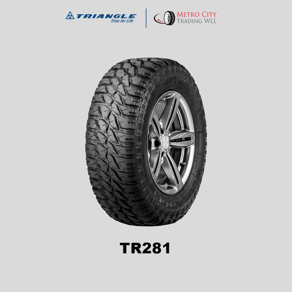 Triangle GRIPX MT TR281 is the perfect 4X4 tyre for the adventure lover with aggressive block design.