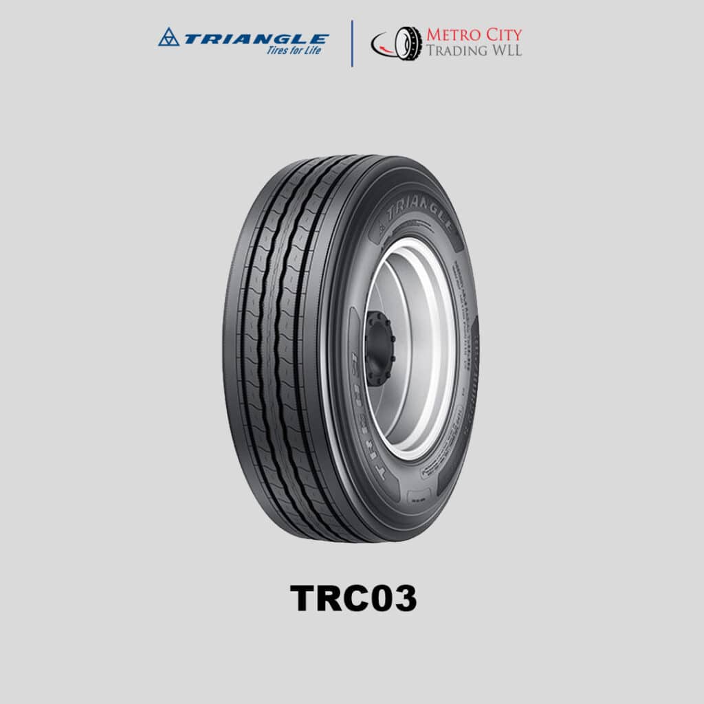 Triangle TRC03 all position bus tyre for your regional transport needs. Excellent mileage performance tyre.