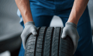 A car with Triangle Tires parked in Qatar’s summer heat, highlighting essential tire care for safe and reliable driving in extreme temperatures.